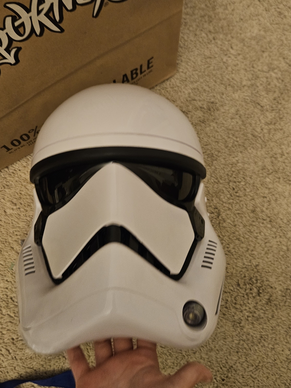 White Stormtrooper VR/AR Helmet-Style Headset Cover